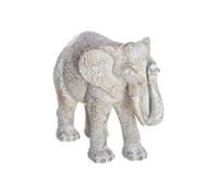 Paris Prix – Statuette en résine Éléphant H15 cm Beige