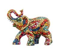 Figurine éléphante multicolore en Mosaique de la collection Carnival Style Trencadis d'Antonio Gaudí