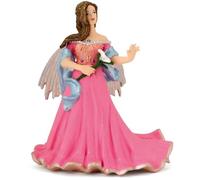 Figurine elfe rose au lys