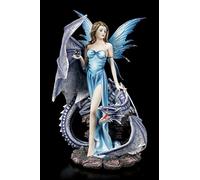 Figurine elfes Fantasy - Sidera avec dragons - Figurine décorative peinte à la main