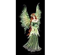 Figurine elfes - Lady of Forest d'Amy Brown | Statue de fée verte décorative