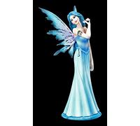 Figurine Elfes Luna avec perle dans la main 20 cm | Statue de fée fée