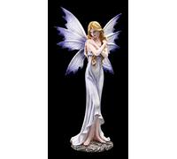 Figurine elfes qui s'embrasse | Statue déco fée fantastique