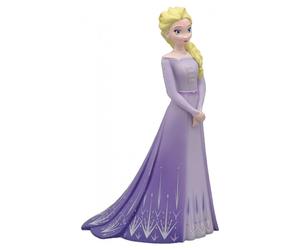 Figurine Elsa en Robe Violette de Frozen 2 - Jouet en Plastique Sain