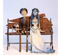 FIGURINE EMILY ET VICTOR THE CORPSE BRIDE - Figurine de collection de haute qualité et détails précis - Figurine de collection idéale pour les fans et les collectionneurs - Figurine de collection rési