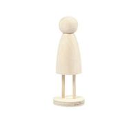 Figurine en bois à décorer - 13,8 x 5 cm - 1 pce