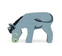 Figurine en bois Animaux de la ferme Ane du Poitou 8 cm Tender Leaf
