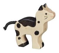 Figurine en bois Chat HOLZTIGER Blanc G