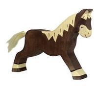 Holztiger Figurine Cheval (80034) Marchant Marron foncé