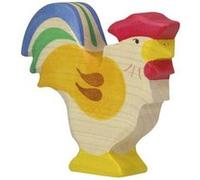 Figurine en bois Coq HOLZTIGER Multicolore G
