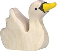 Figurine en bois cygne gris (animaux de la ferme) Holztiger 1291 Goki 80031 - Animaux en bois