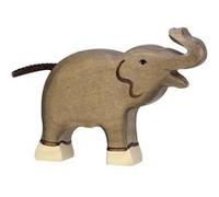 Figurine en bois Eléphanteau HOLZTIGER Gris G