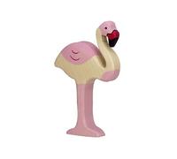 Figurine en bois Flamant Rose