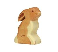 Gollnest & Kiesel Figurine en bois Lapin 80099 Assis Marron 6 cm