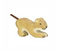 Figurine en bois le lionceau jouant Holztiger® 8cm