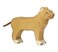 Figurine en bois Lionne HOLZTIGER Marron clair G