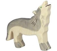Figurine en bois Loup HOLZTIGER Gris G