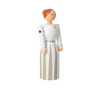 Figurine en bois mariée H 12cm WxHxD 5x12x3.5cm