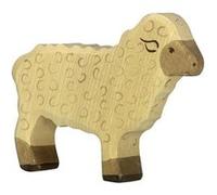 Figurine en bois Mouton HOLZTIGER Blanc G