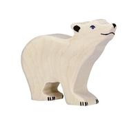 Figurine en bois Ours bébé polaire