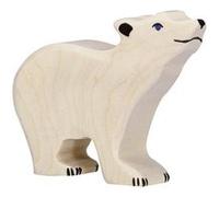 Holztiger (Gollnest & Kiesel) Figurine en bois Ours bébé polaire Tête haute