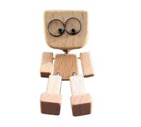 Figurine en bois qui secoue les pieds, fonction d'aromathérapie en bois massif, diffuseur en bois massif pour sortie d'air de voiture, décoration pour maison, chambre à coucher, grille d'aération