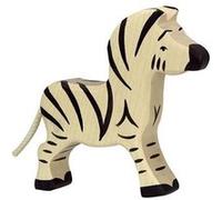 Figurine en bois Zèbre bébé HOLZTIGER Blanc, Noir G