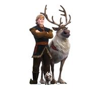 Figurine en carton - Disney - La Reine des Neiges 2 - Kristoff et Sven - 195 cm - 101 cm