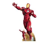 Figurine en carton - Mini Iron Man - Rouge - 94 cm - Pour événements festifs