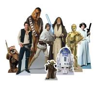 Figurine en carton Star Wars - Set de 9 personnages - Hauteur 28 CM