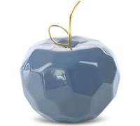 Figurine en céramique Apple APEL 13X13X10 bleu marine + or