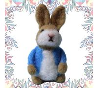 Figurine en feutre de lapin de Pâques Petite figurine décorative de lapin | Adorable poupée de Pâques feutrée décorative pour enfants et adolescents, décoration pour enfants