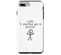 Figurine en Forme de Bonhomme ironique - drôle et Coquin Coque pour iPhone 7 Plus/8 Plus