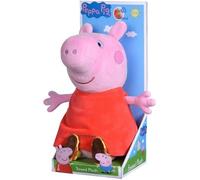 Figurine en peluche - Peppa Pig - Peppa avec son - 25 cm - 100% polyester - Mixte