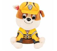 Figurine en peluche - SPIN MASTER - Pat' Patrouille - Rubble - Jaune et beige - 10 x 12 x 16 cm