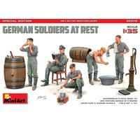 Figurine En Plastique Miniart Soldats Allemands Au Repos Édition Spéciale 1:35