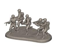 Figurine En Plastique Modèle Réduit 1:72 INFANTERIE US WWII ZVEZDA