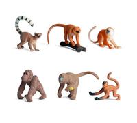 Figurine En Plastique Souple De 1 À 3 Pouces, Simulation D'animal, Singe, Gorille, Modèle, Accessoires D'apprentissage En Classe, Capsule De Décoration Automobile