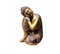 Figurine en résine endormie Statue de Bouddha personnalité créative Maison Salon étude Salon de thé Chambre décoration