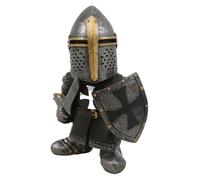 Figurine en résine pour décoration de jardin et d'intérieur, art médiéval fait à la main (W143)