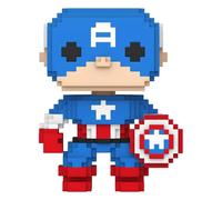 Figurine en vinyle Funko Marvel POP! 8-Bit Captain America Bleu 9 cm