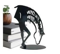 Figurine équine - Souvenir vintage, 20 cm, effigie artisanale pour décoration d'intérieur, icône animale avec finition créative, accessoire de vie, idole rustique pour étagère d'angle et affichage de