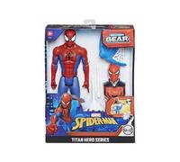 Figurine et Accessoires pour Spider-Man Blast Gear - Collection Titan Super Heros, Deluxe - Spiderman - Set Jouet garco et 1 Carte Tigre