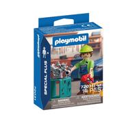 Figurine et Playset PLAYMOBIL 72031 Mécanicien et Outils Special Plus 14 pièces Vert/Bleu/Rouge