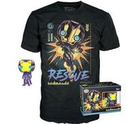 Figurine et TShirt Marvel Blacklight Set POP! & Tee Rescue Taille XL G