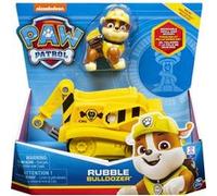 Pat Patrouille : Ruben Avec Son Bulldozer Jaune - Figurine Et Vehicule Animaux - Nouveaute Paw Patrol