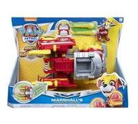 Pat Patrouille Marcus Et Son Camion Pompier Transformable - Vehicule De Luxe Mighty Pups - Figurine Et Vehicule
