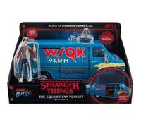 Jazwares – Stranger Things WSQK Van – Ensemble : Véhicule 20,3 cm (lumières/sons) + Figurine 10,2 cm