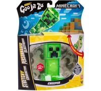 Figurine extensible - GOO JIT ZU - Minecraft Creeper - 11 cm - Texture élastique - Extensible 3x