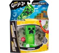 Figurine extensible - GOO JIT ZU - Minecraft Creeper - 11 cm - Texture élastique - Extensible 3x